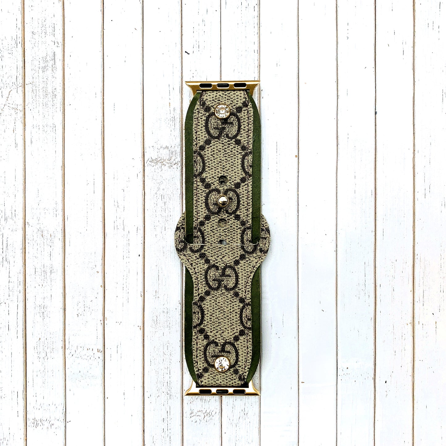 GG Authentic Apple Watch strap Needle Closure