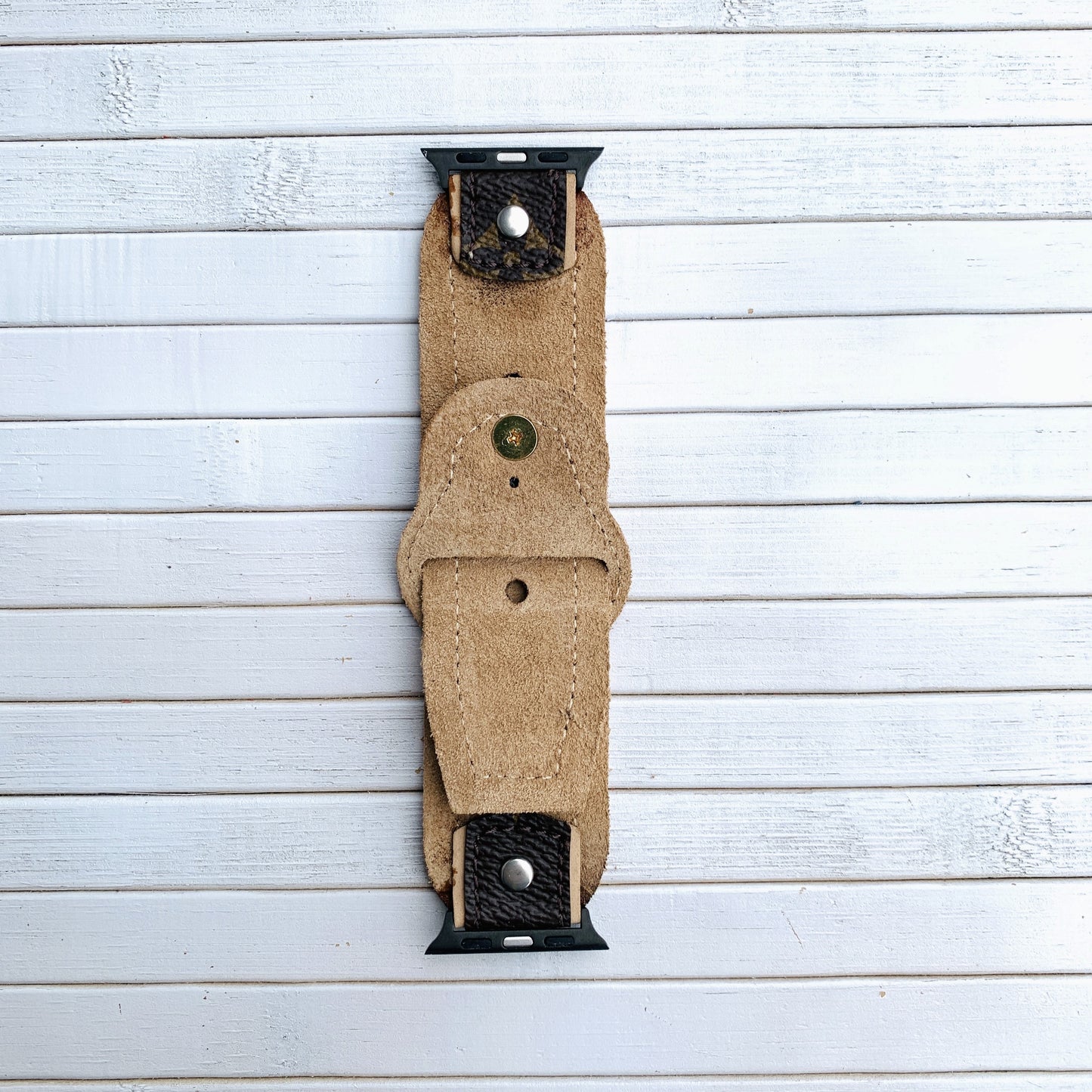 Classic Dual Color Authentic Apple Watch strap Needle Closure New Model