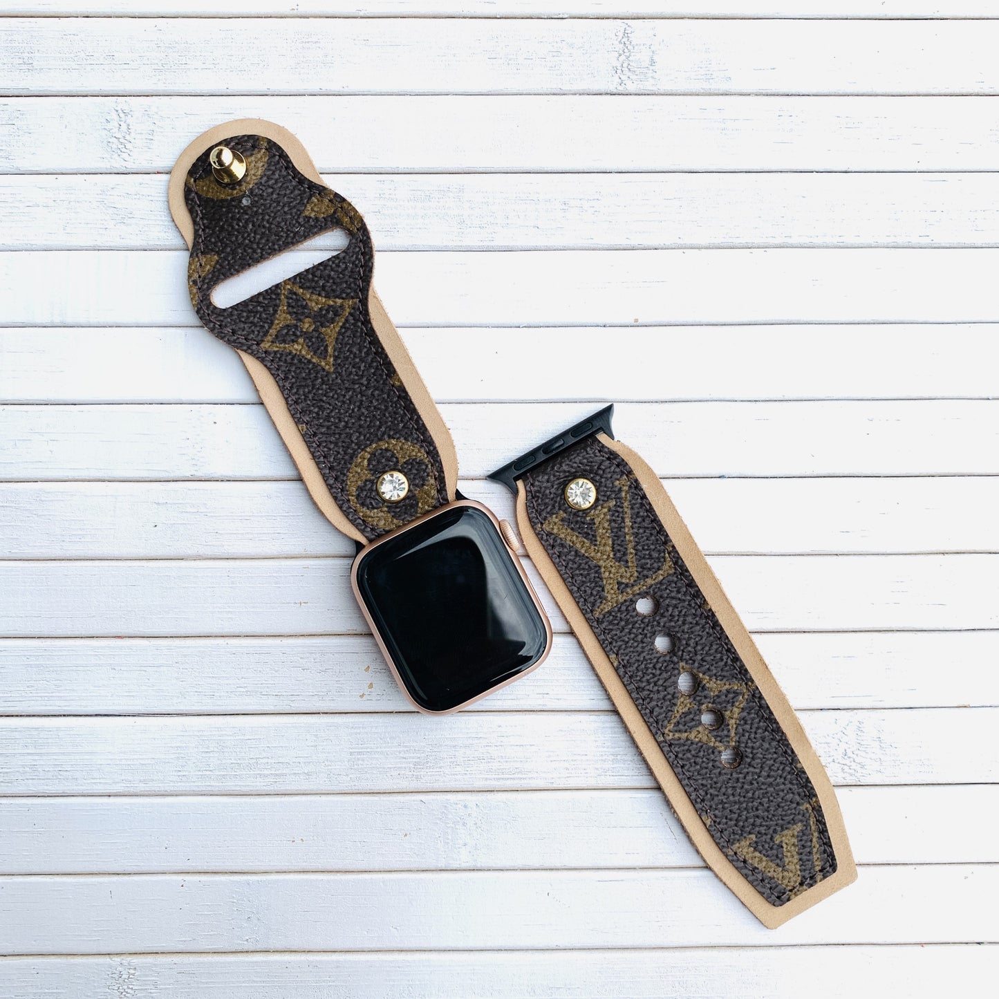 Classic Dual Color Authentic Apple Watch strap Needle Closure New Model