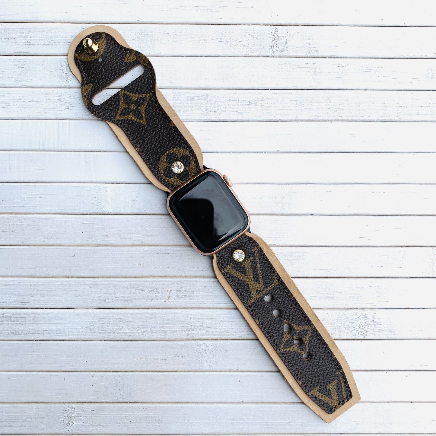 Classic Dual Color Authentic Apple Watch strap Needle Closure New Model