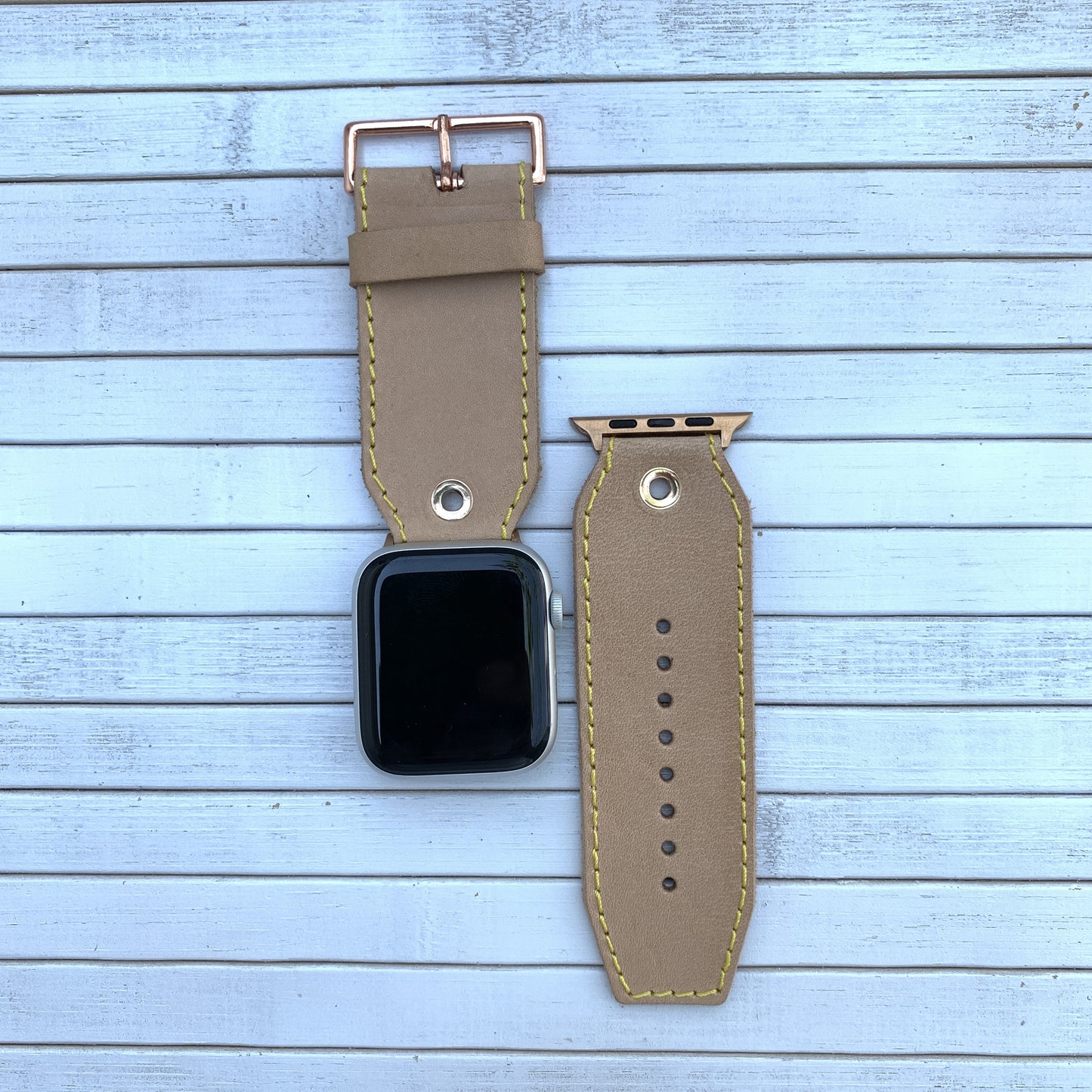 Vacettha Leather Bird eye Apple Watch strap