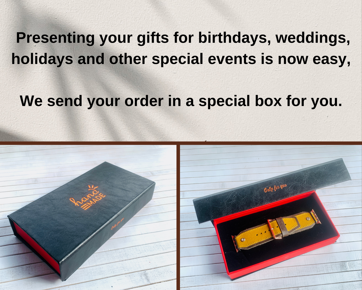 Rever Authentic Apple Watch strap Needle Closure New Model