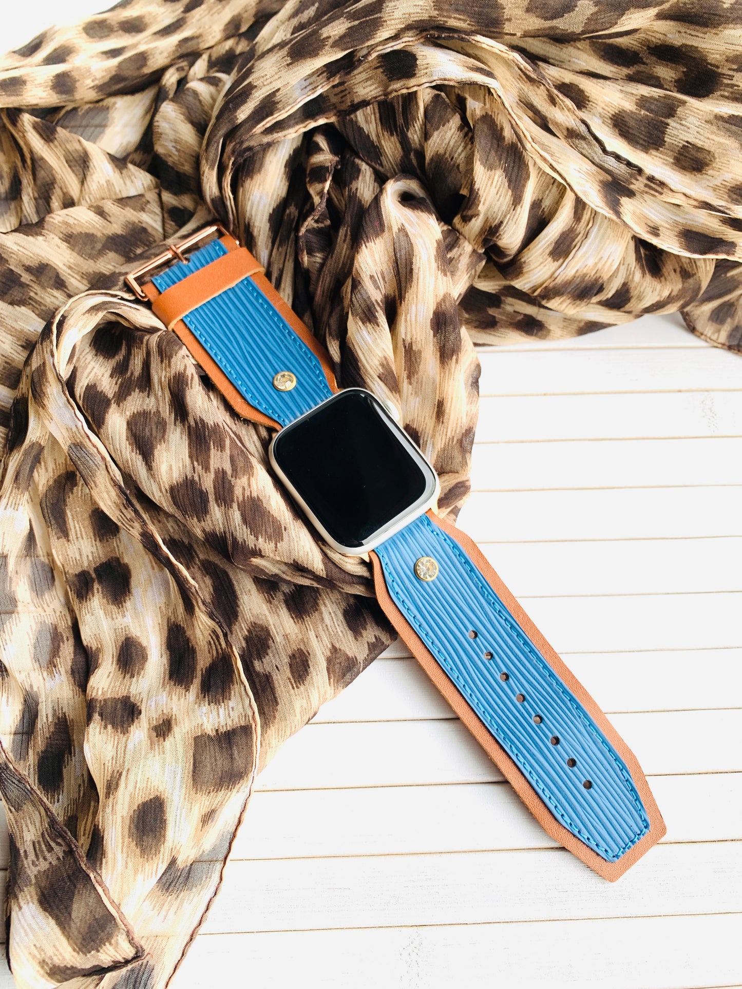 Epi Leather Blue Authentic Watch Strap