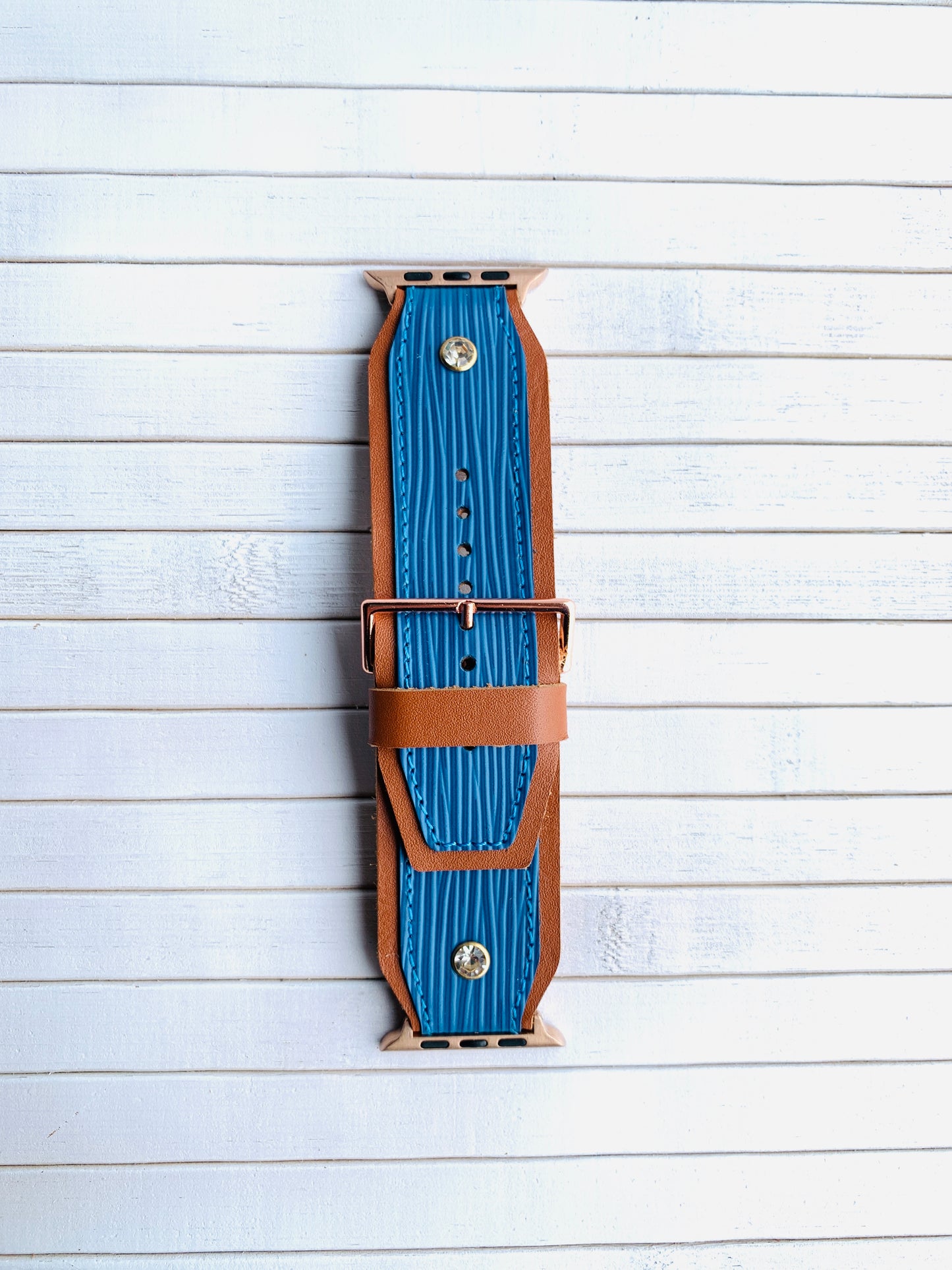 Epi Leather Blue Authentic Watch Strap