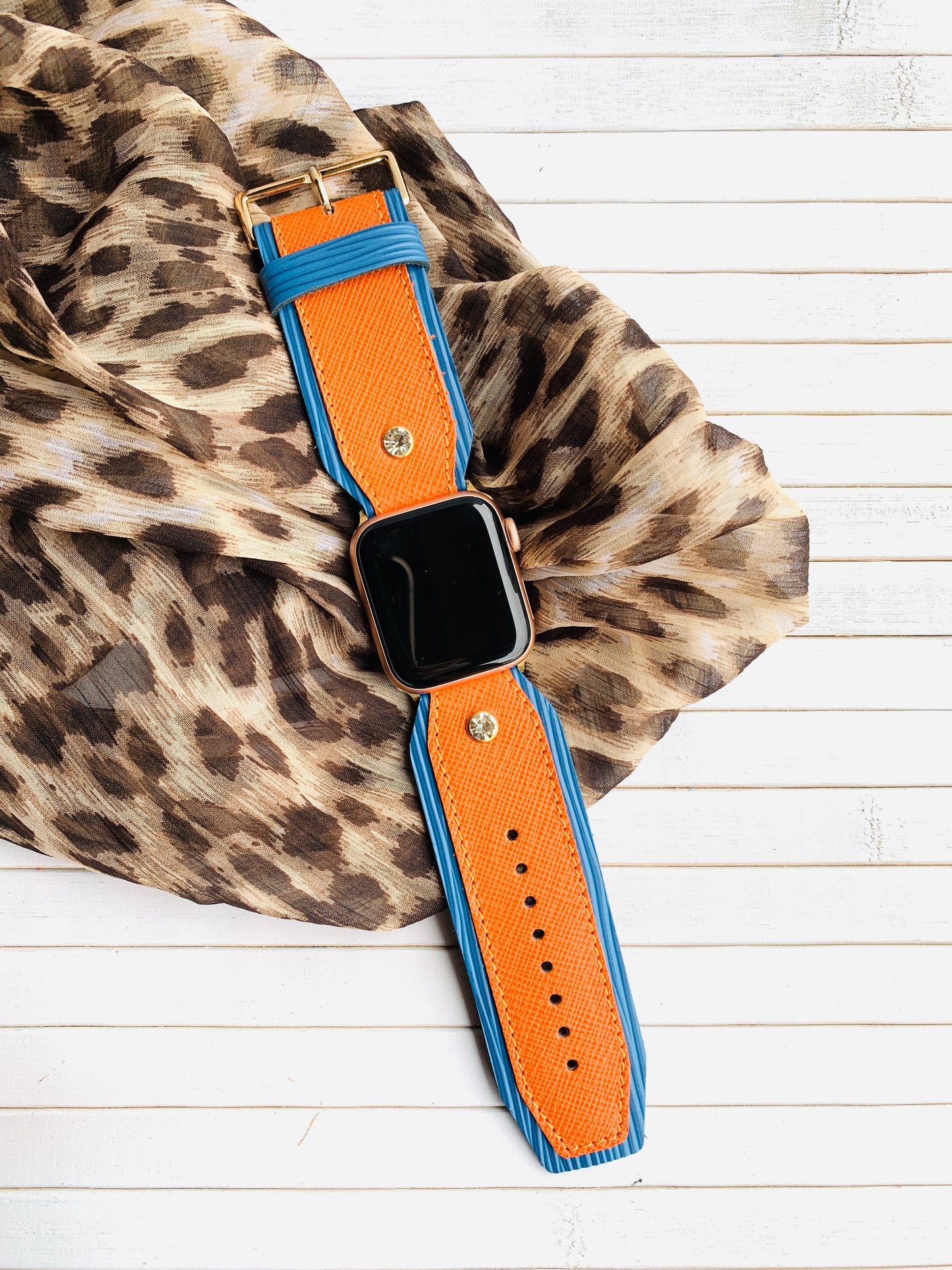 Orange Blue Diamond Special Watch Strap
