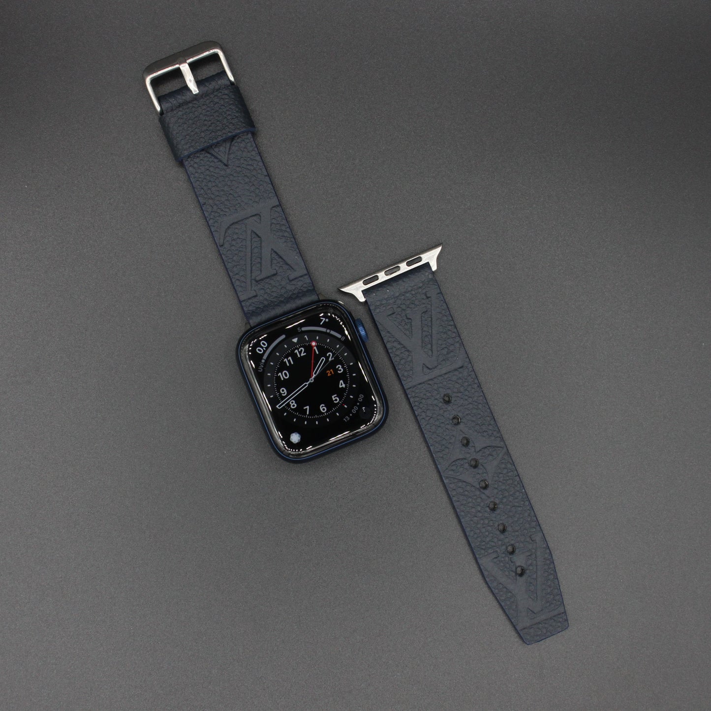 Authentic Apple Watch Strap ; Navy blue