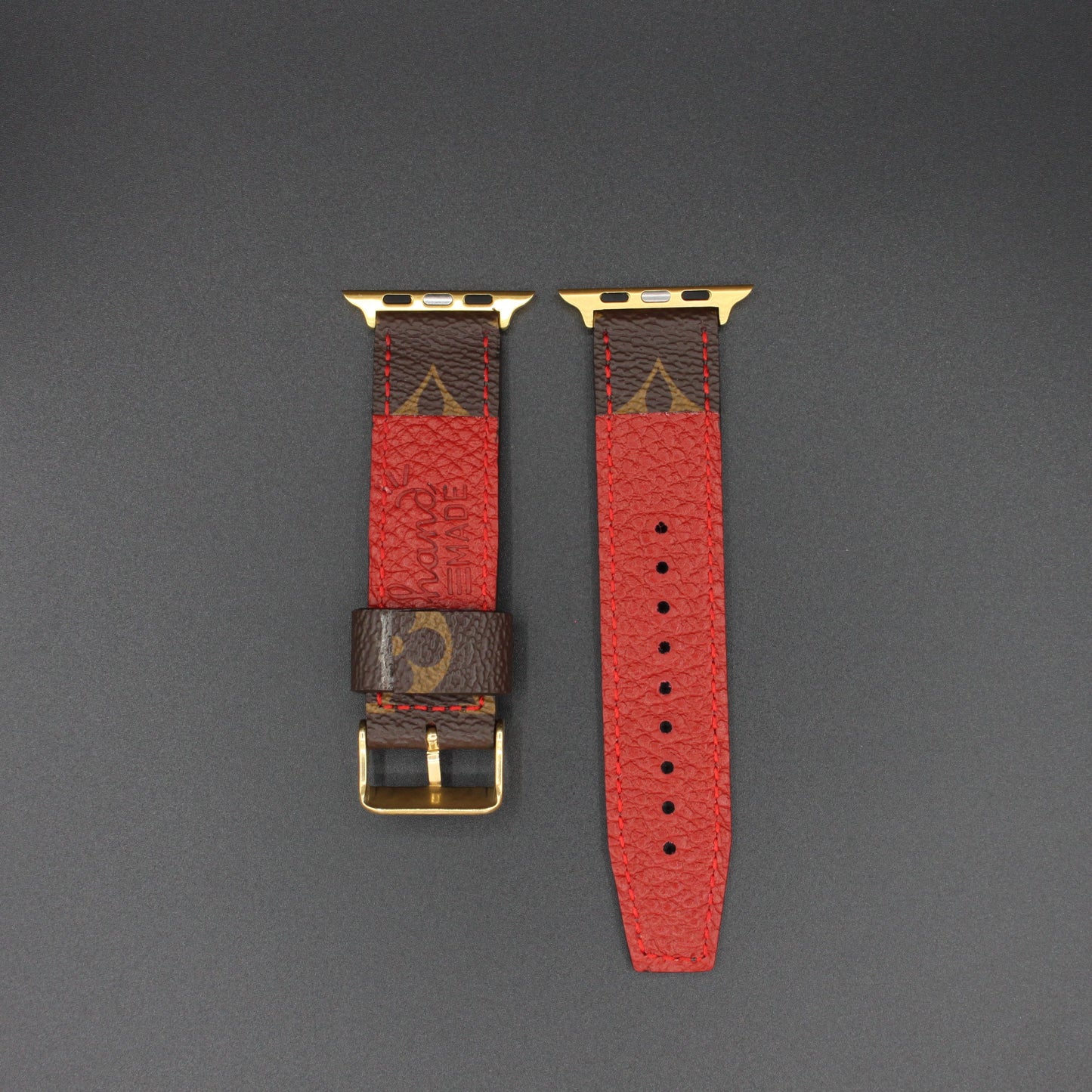 Authentic Apple Watch Strap ; Classic Monogram