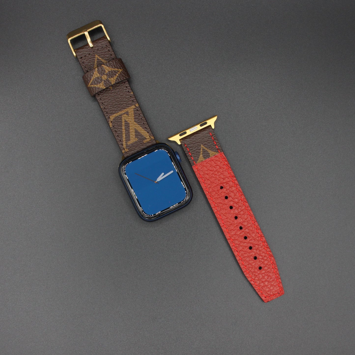 Authentic Apple Watch Strap ; Classic Monogram