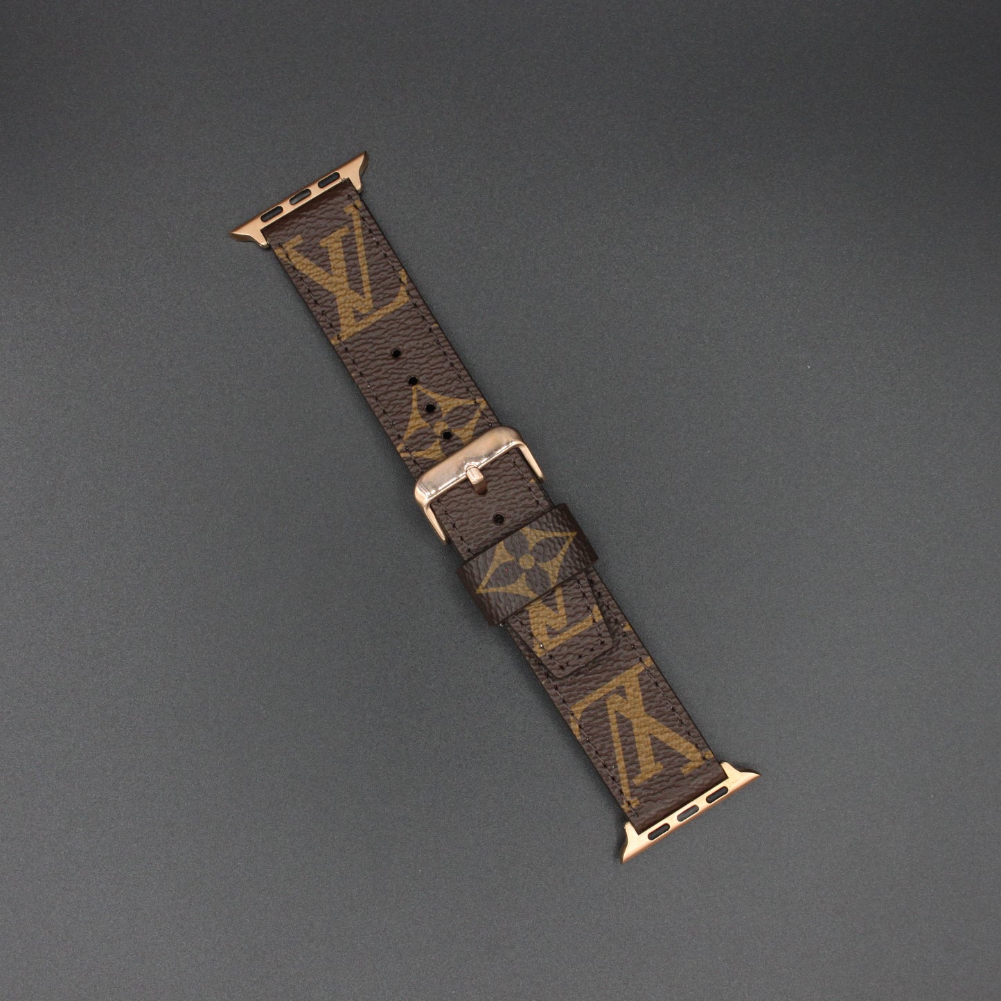 Authentic Apple Watch Strap ; Classic Monogram BEIGE