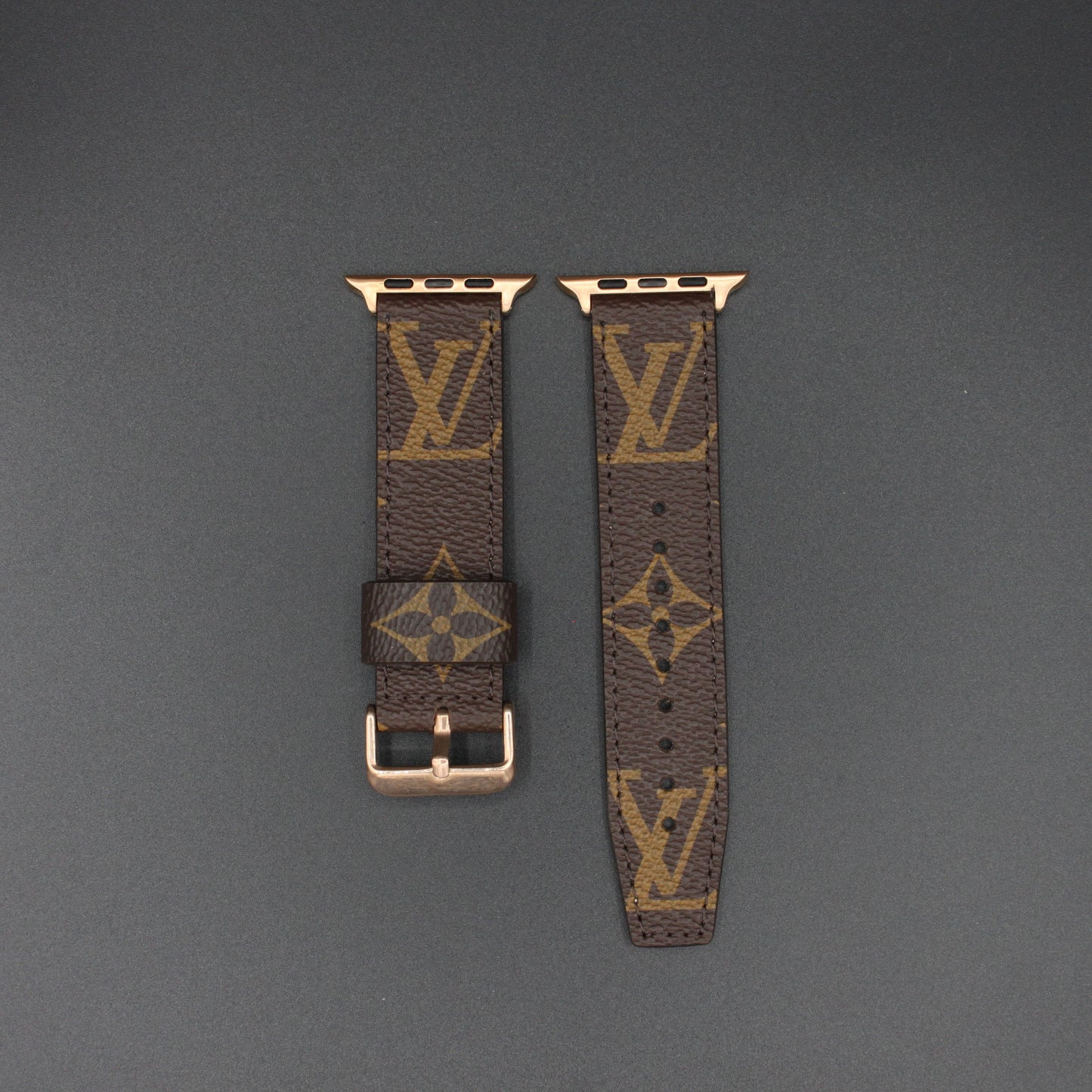 Authentic Apple Watch Strap ; Classic Monogram BEIGE