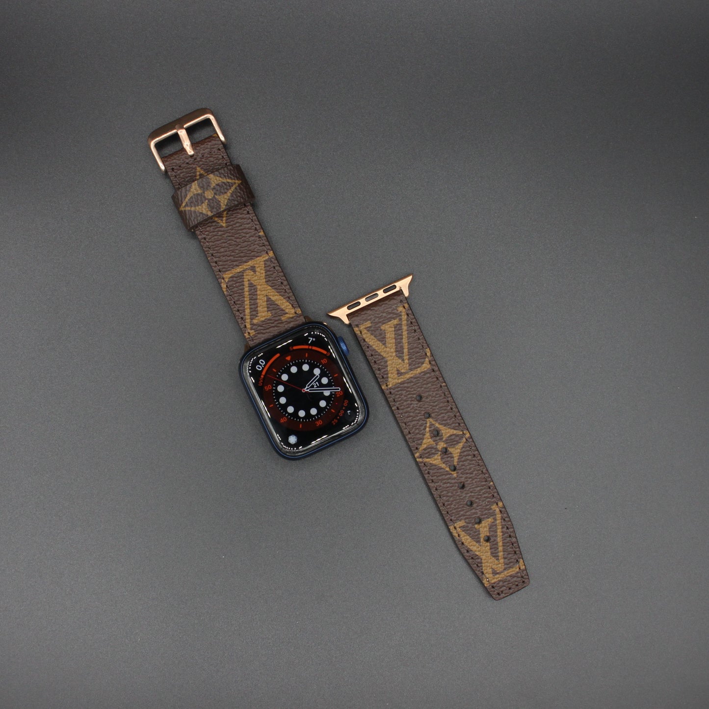 Authentic Apple Watch Strap ; Classic Monogram BEIGE