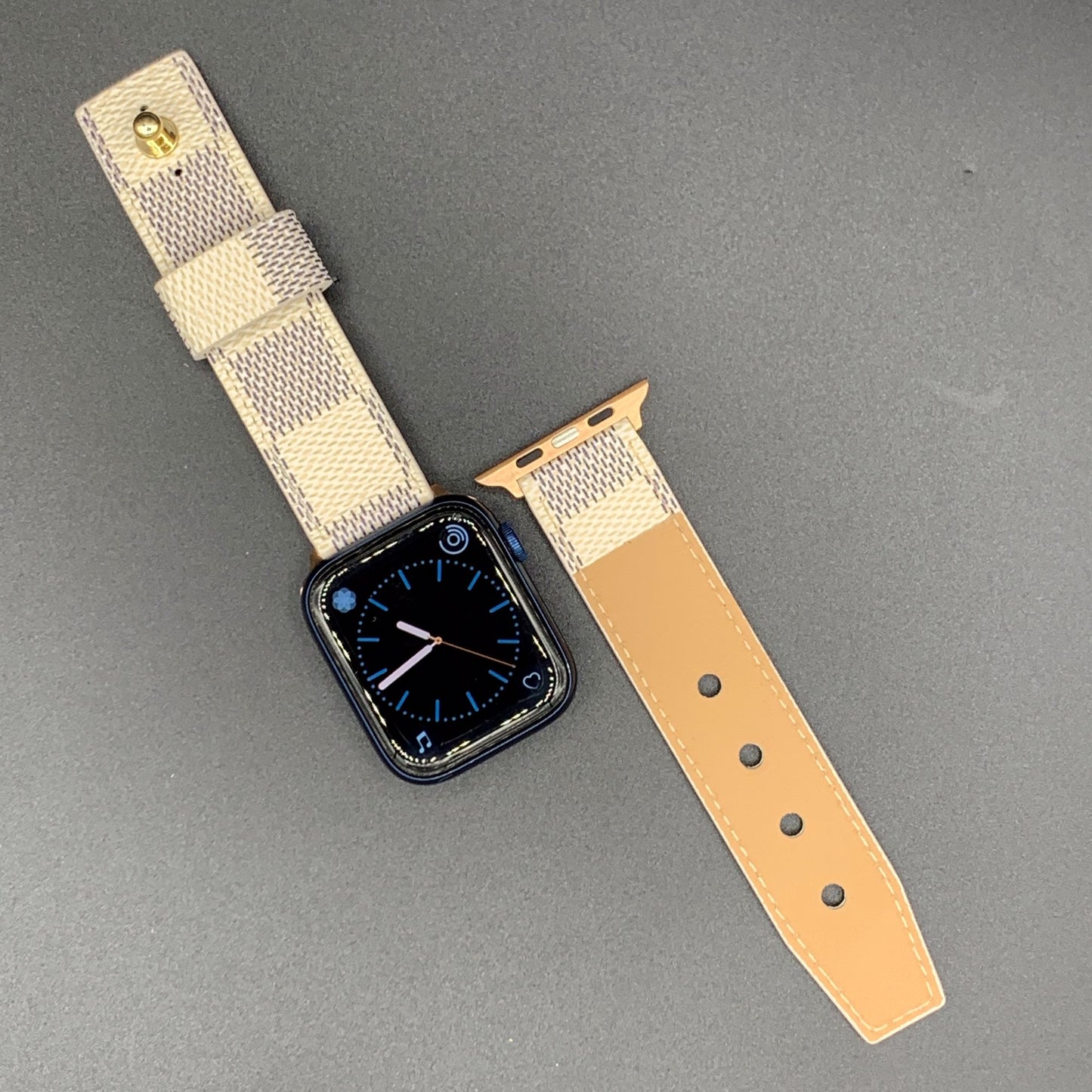 Authentic Watch Strap , Damier Azur needle closure