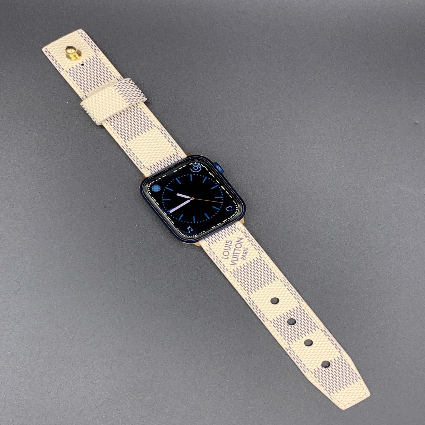 Authentic Watch Strap , Damier Azur needle closure