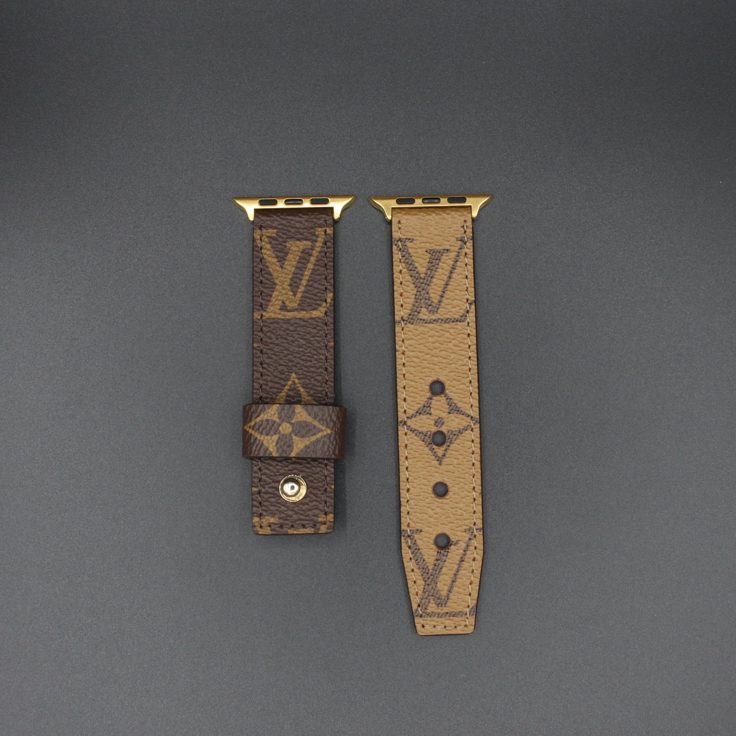 Authentic Watch Strap ,Custom  Monogram Reverse  needle closure Strap