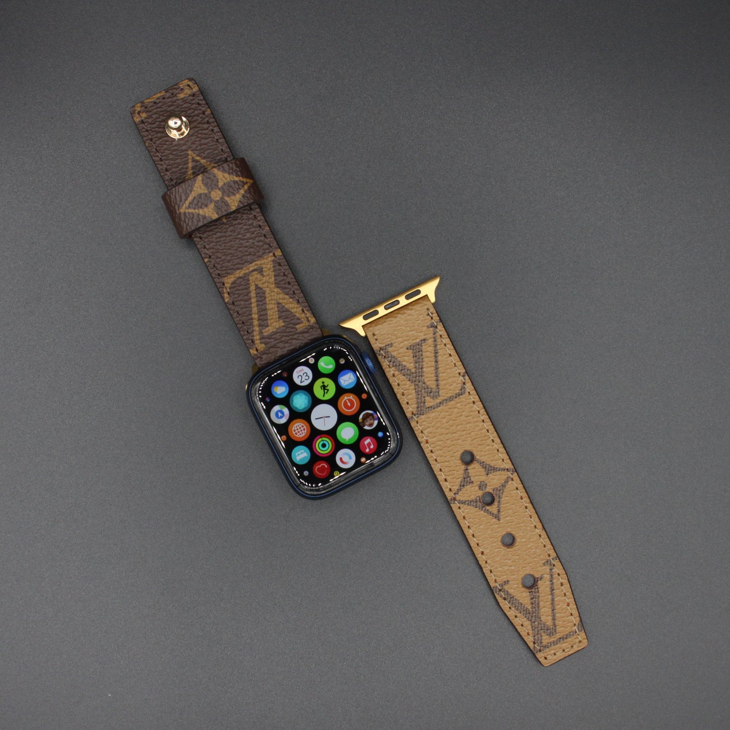 Authentic Watch Strap ,Custom  Monogram Reverse  needle closure Strap