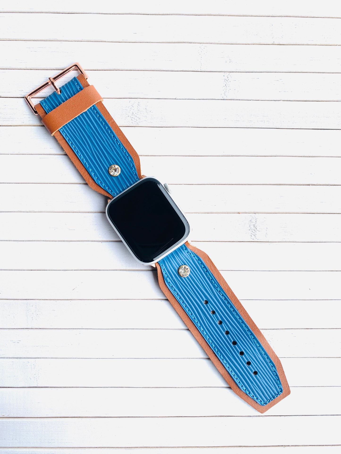 Epi Leather Blue Authentic Watch Strap