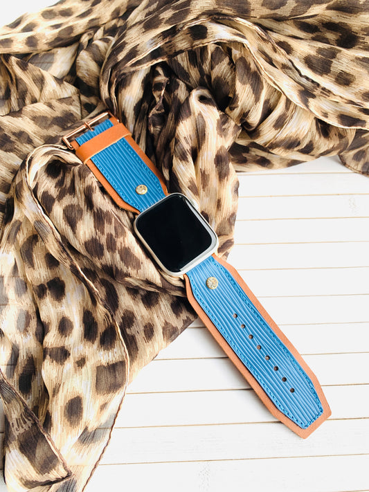 Epi Leather Blue Authentic Watch Strap