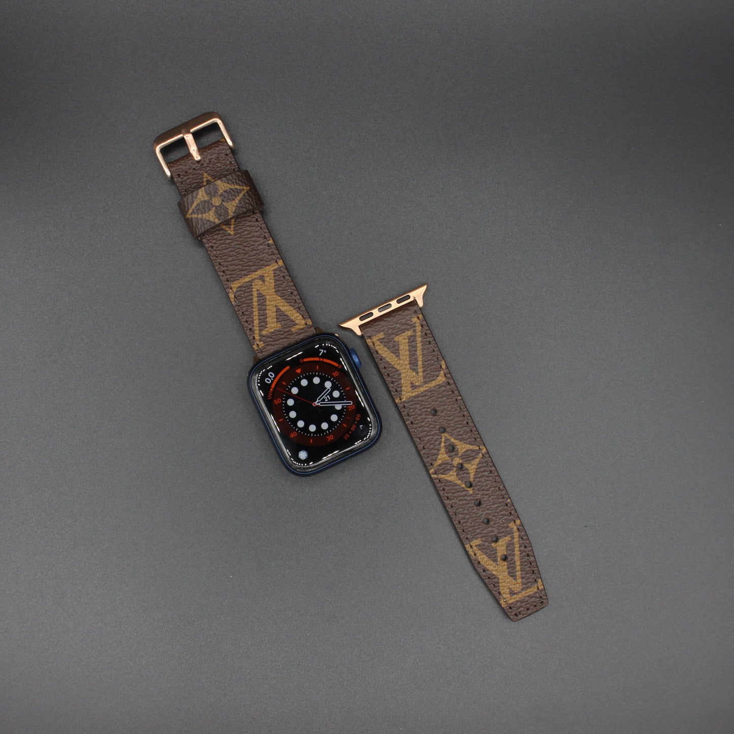 apple watch louis vuitton leather se bands 44mm for women