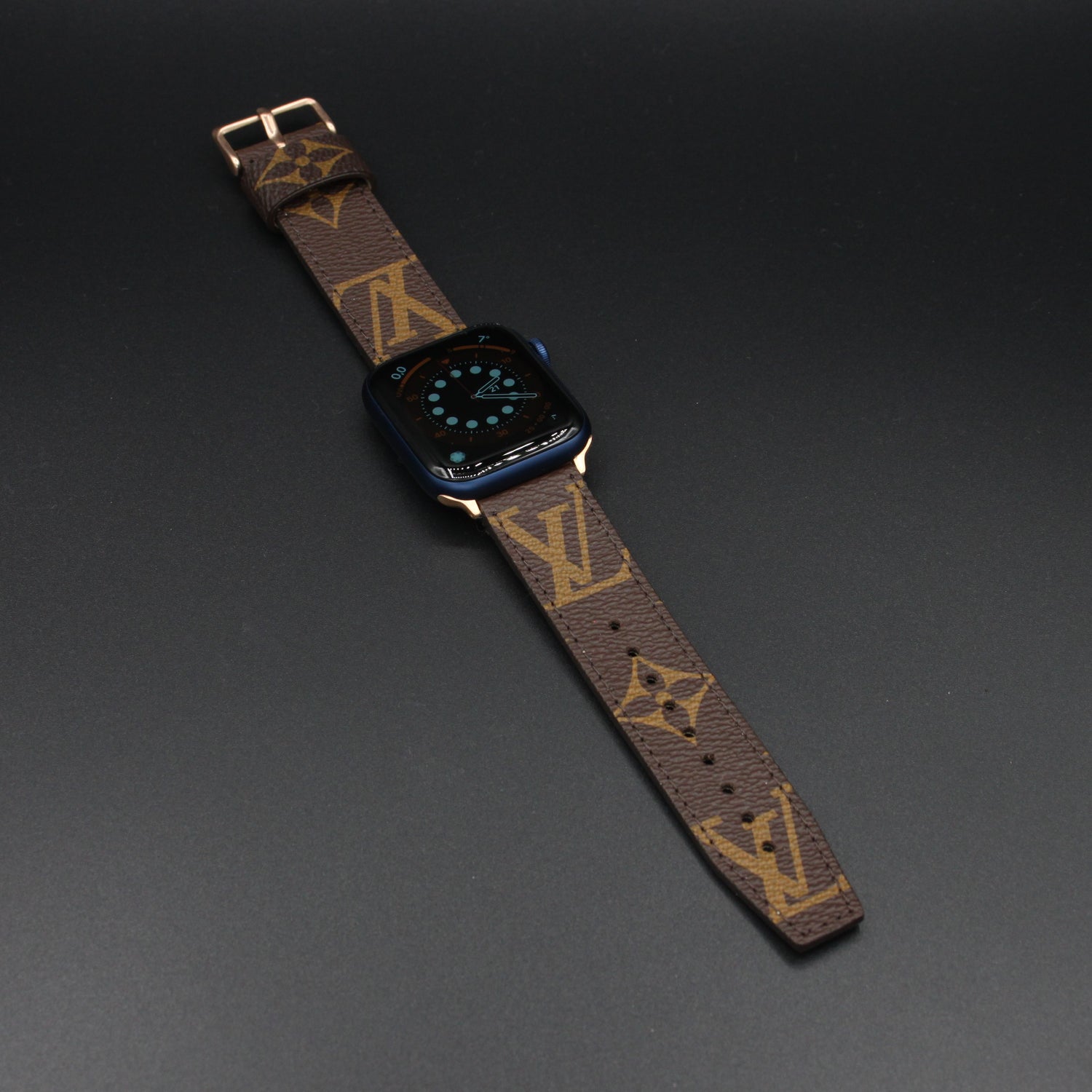 Authentic Apple Watch Strap ; Classic Monogram BEIGE