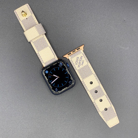 Authentic Watch Strap , Damier Azur needle closure