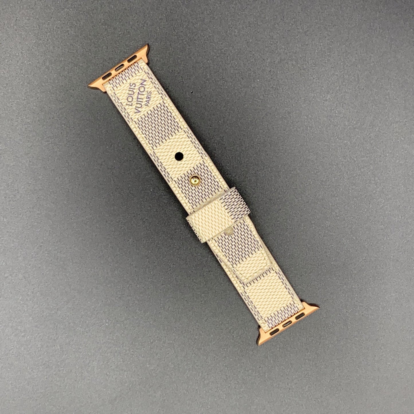 Authentic Watch Strap , Damier Azur needle closure