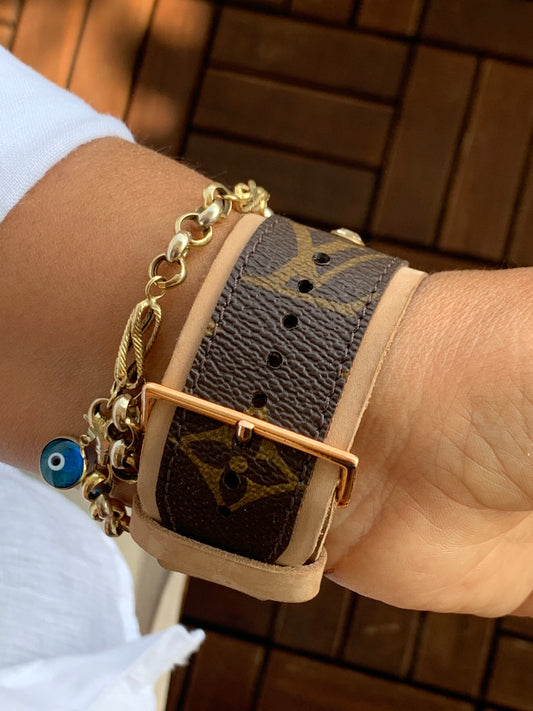 Upcycled Louis Vuitton Apple Watch Band -  Australia