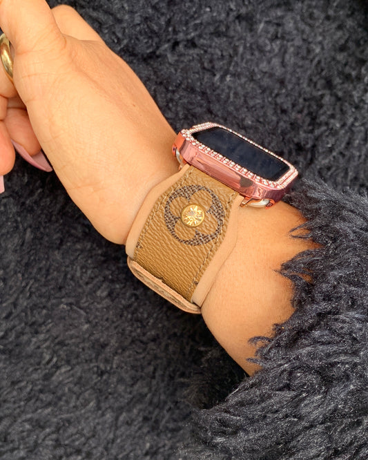 Pink Monogram Luxury Watch Band – MikesTreasuresCrafts