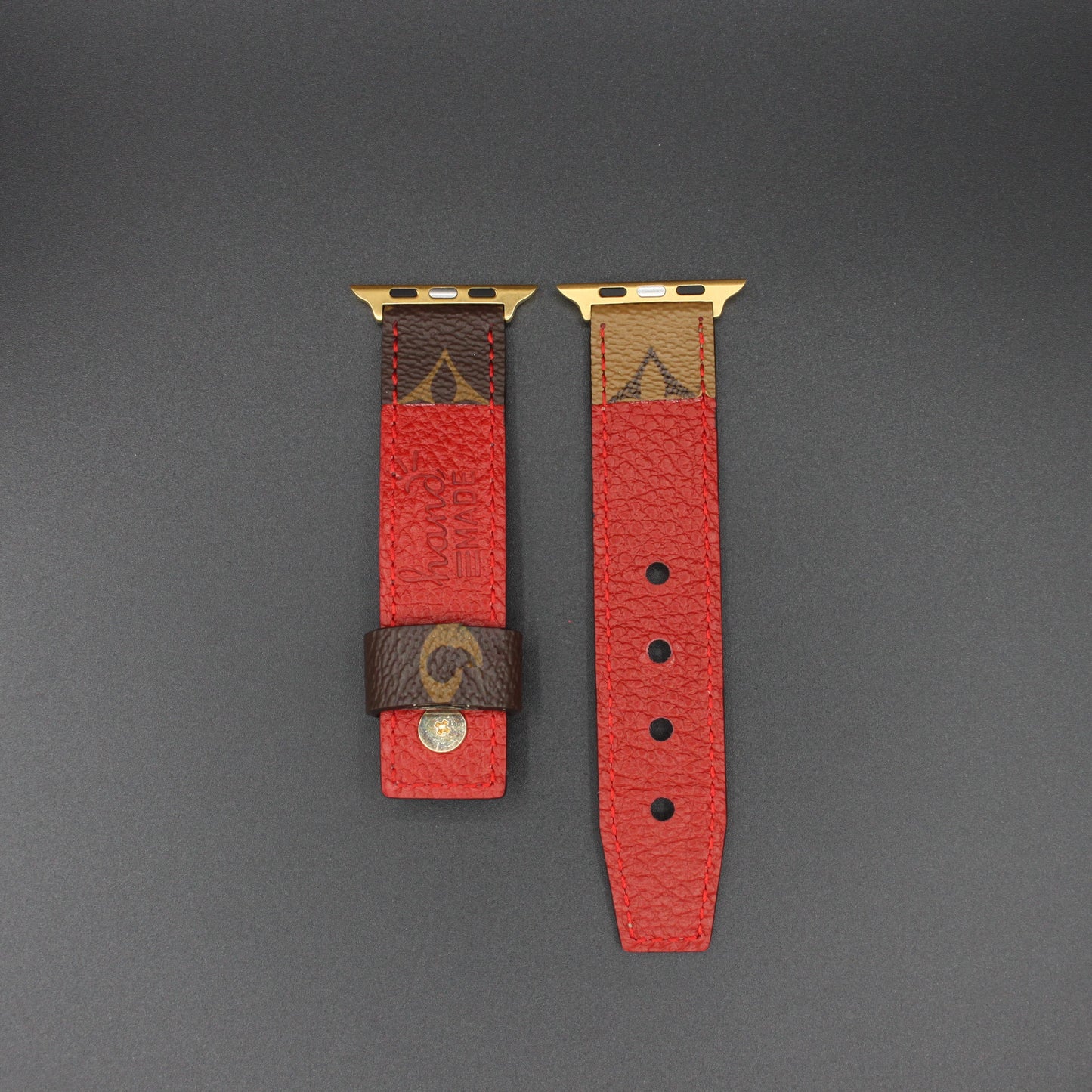 Authentic Watch Strap ,Custom  Monogram Reverse  needle closure Strap