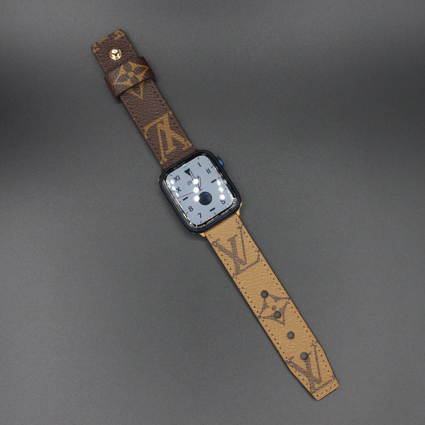 Authentic Watch Strap ,Custom  Monogram Reverse  needle closure Strap