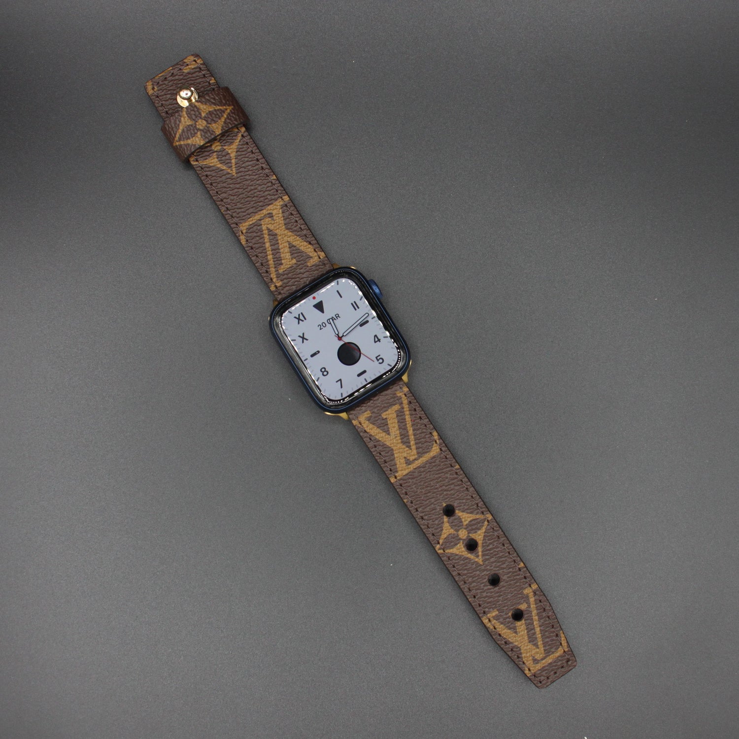 Apple Watch Band Classic LV Monogram - Rose 42mm / Classic LV Brown